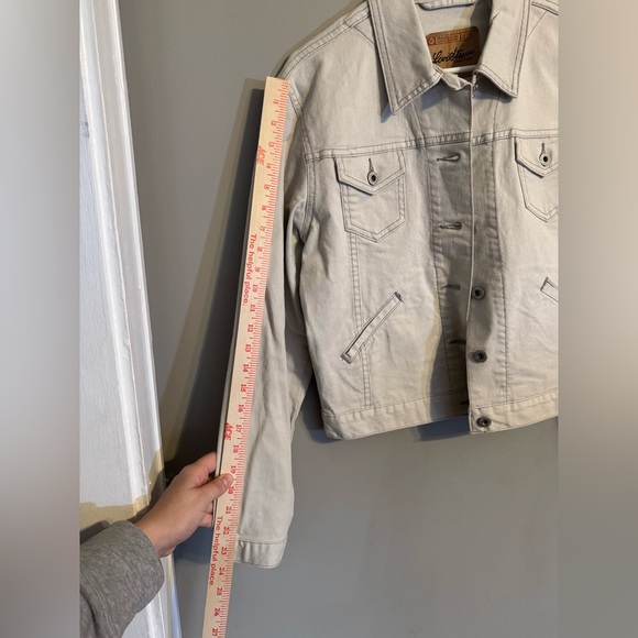 Levi's Women’s Like-New Cream Jean Denim Jacket - Picture 7 of 8